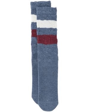 Golden Goose "bicolor Stripes" Socks - Blue