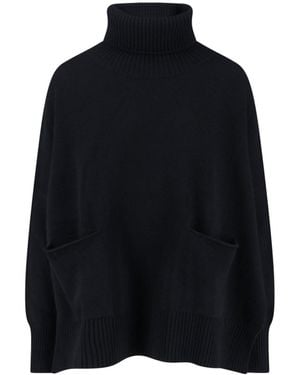Ma'ry'ya Malgione In Lana Vergine E Cashmere - Nero