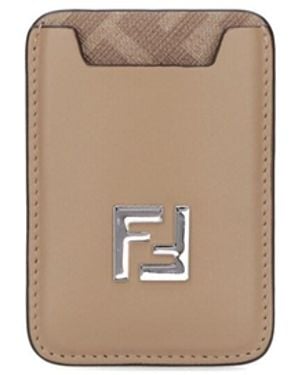 Fendi Magsafe Squared Ff Card Case - White