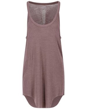 Rick Owens Wool And Silk Tank Top - Purple