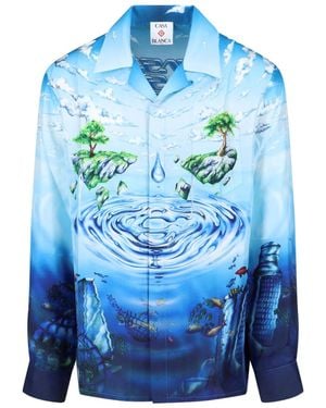 CASABLANCA Lost Atlantis Shirt - Blue