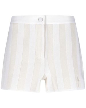 Fendi Viscose Shorts - White