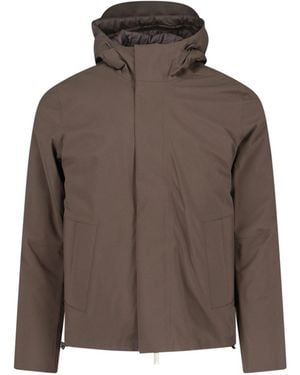 K-Way 'Jacken Bonded Padded' Jacket - Brown
