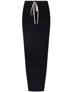 Rick Owens Maxi Skirt "Pillar" - Black