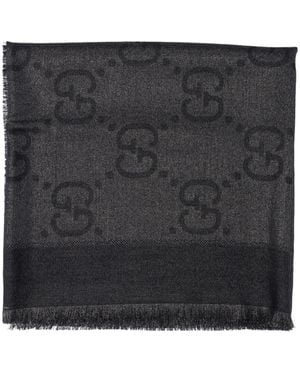 Gucci 'Gg' Scarf - Black