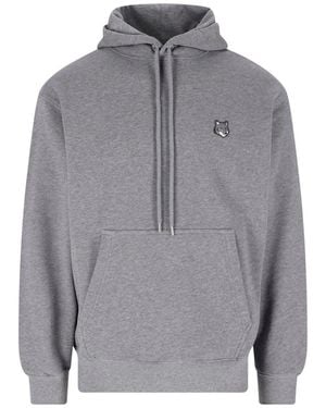 Maison Kitsuné Hoodie "Fox Head" - Gray