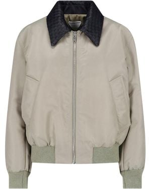 Bottega Veneta Bomber Jacket - Gray