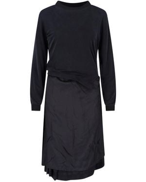 Maison Margiela Sleek Dress With Timeless Silhouette - Black