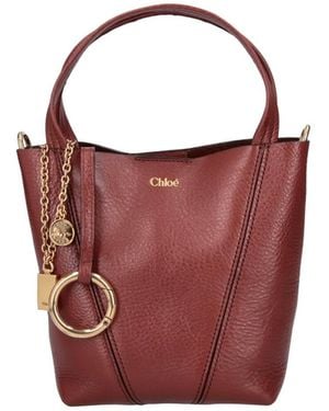 Chloé Small Tote Bag "Spin" - Red