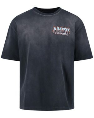 Amiri Sunny Place" Logo T-Shirt - Blue