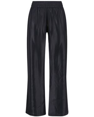 DIESEL Mid-Rise Trousers With Adjustable Waist And Subtle Logo - Blue