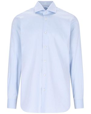 Barba Napoli Camicia Classica - Blu