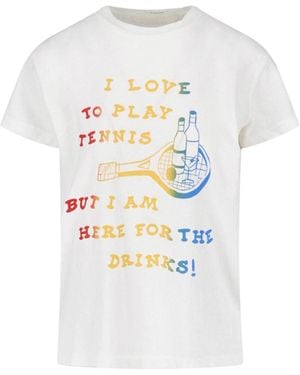 Mother Graphic Cotton T-Shirt - White