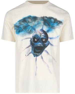 ERL Skull' T-Shirt - Blue