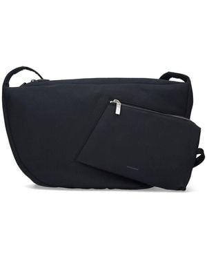 Adererror Large Logo Crossbody Bag - Black