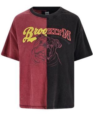 ONE TEE 'Brooklyn' T-Shirt - Red