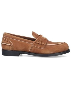 Miu Miu Penny Loafers' Loafers - Brown