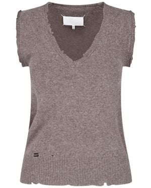 Maison Margiela Knit Top - Purple