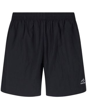 Balenciaga Beach Shorts "Bodies" - Blue