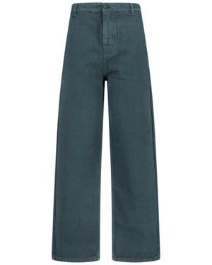 Miu Miu Gabardine Trousers - Blue