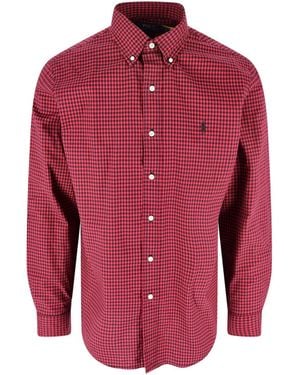 Polo Ralph Lauren Checked Button-Down Shirt - Red