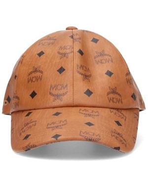 MCM Cappello Baseball Logo - Marrone