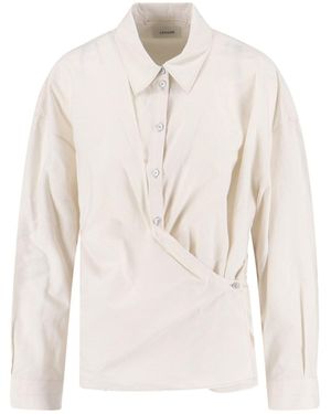 Lemaire Draped Shirt - White