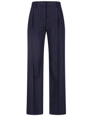 Lardini Wool And Cashmere Pants - Blue