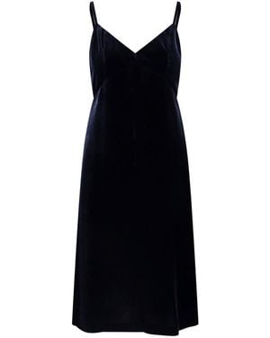 Aspesi Velvet Midi Dress - Black