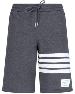 Thom Browne 4-Bar Sport Shorts - Blue