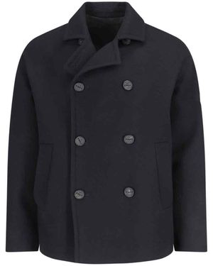 Hevò 'ortolani' Double-breasted Jacket - Blue