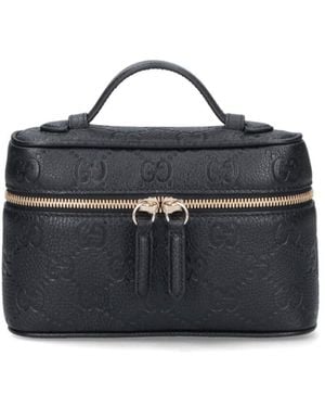 Gucci "Gg Emblem" Mini Bag - Blue