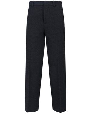 Gucci Tweed Straight Trousers - Blue