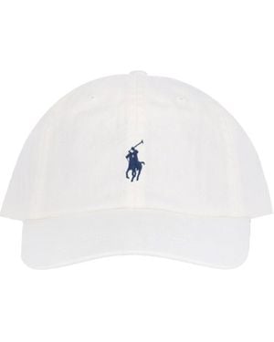 Polo Ralph Lauren Logo Baseball Cap - White