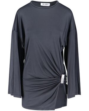 The Attico Draped Mini Dress - Blue