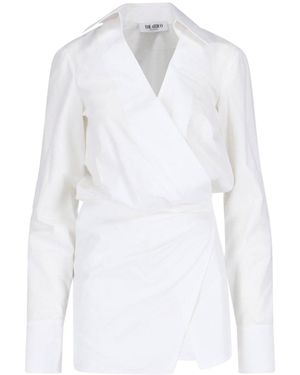The Attico Shirt Dress - White