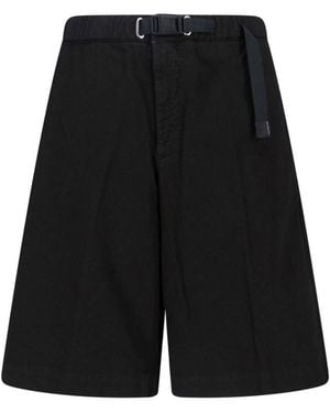 White Sand Belt Shorts - Black