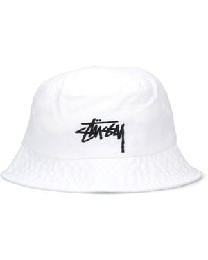 Stussy "Big Stock" Bucket Hat - White