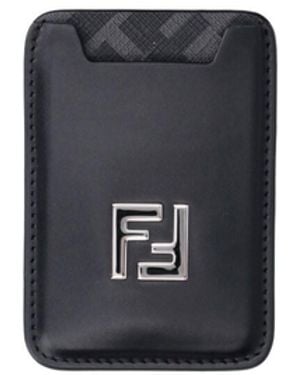 Fendi Card Holder Magsafe “Ff” - Black
