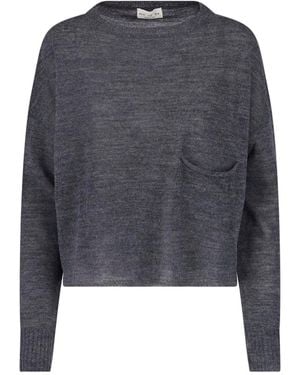 Ma'ry'ya Virgin Wool Jumper - Blue