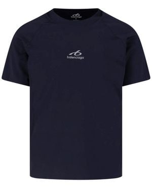 Balenciaga Stretch Performance Polo Shirt - Blue