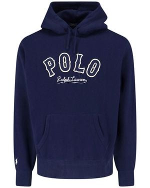 Polo Ralph Lauren Graphic Pullover Hoodie - Blue