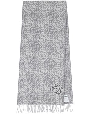 Loewe Scarf "Anagram" - Gray