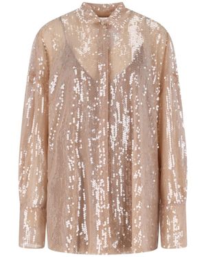 GIUSEPPE DI MORABITO Camicia Con Paillettes - Rosa