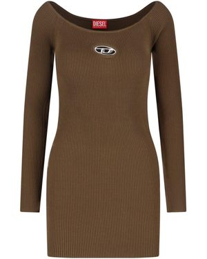 ワンピース DIESEL RED VISCOSE MINI DRESS A12396_0DLAX_42A_I.jpg