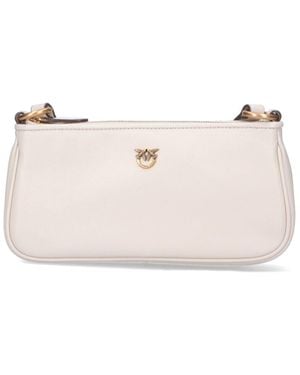 Pinko Mini Shoulder Bag - Natural