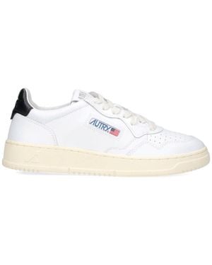 Autry Low-Top Sneakers With Rounded Toe - White
