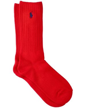 Polo Ralph Lauren Logo Socks - Red