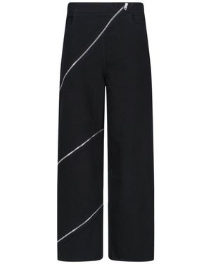 Alaïa Spiral Zipper Jeans For - Black