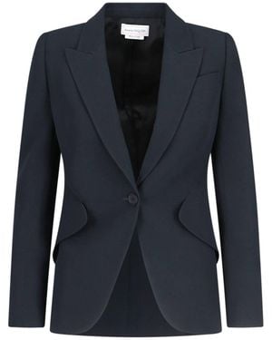 Alexander McQueen Classic Blazer - Blue